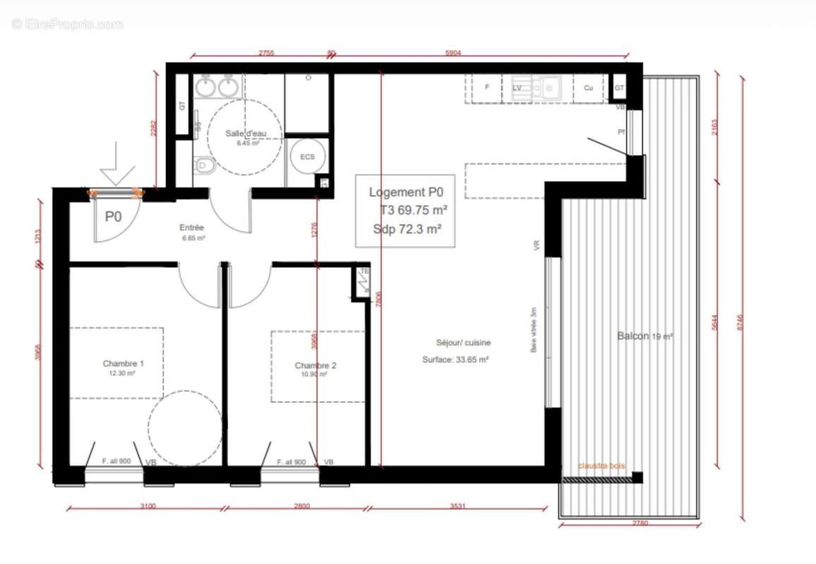 Appartement à BIDART