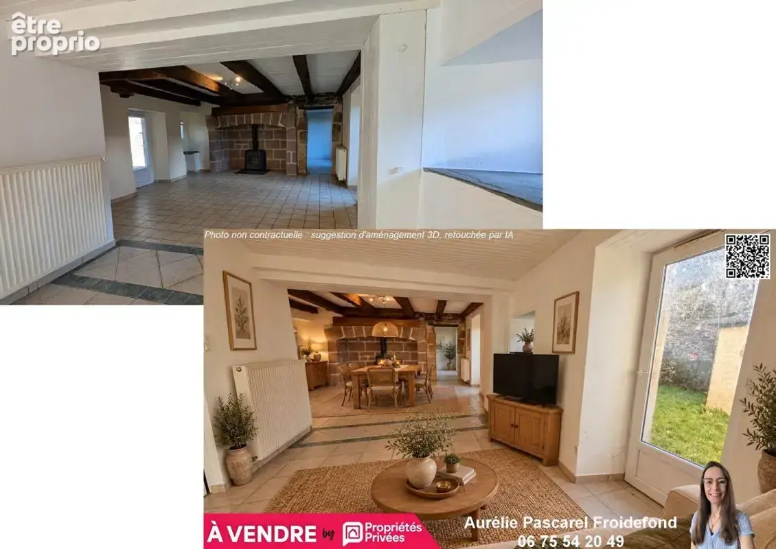 169 900 Euros - Exclusivité // Maison de village en pierre de pays de 90m² avec dépendances et Jardin -  à 10 min Brive - Malemo - photo 8