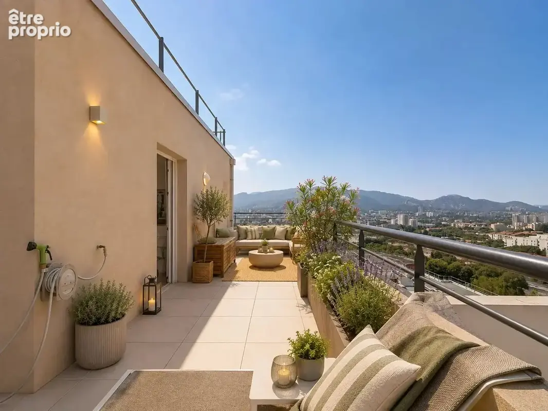 Duplex en toit-terrasse – dernier étage – vue panoramique – 3 chambres - photo 3