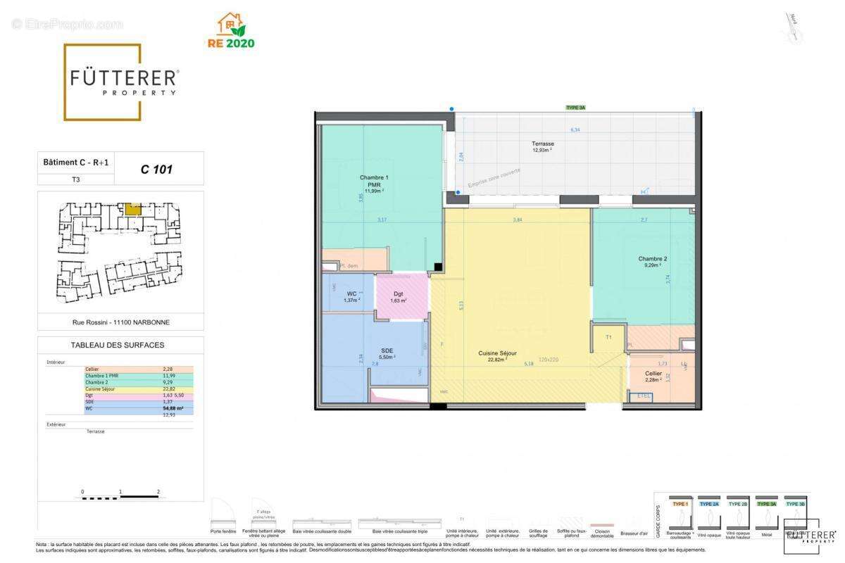 Appartement 3 pieces neuf centre ville - photo 2