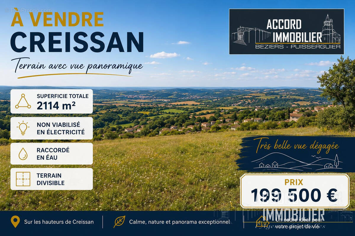 Terrain à CREISSAN