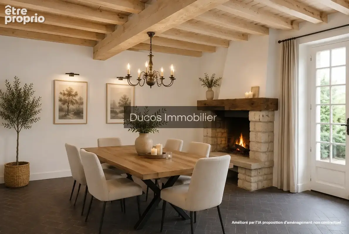 Plein coeur de Sainte Bazeille maison avec patio, garage et beaux volumes - photo 6