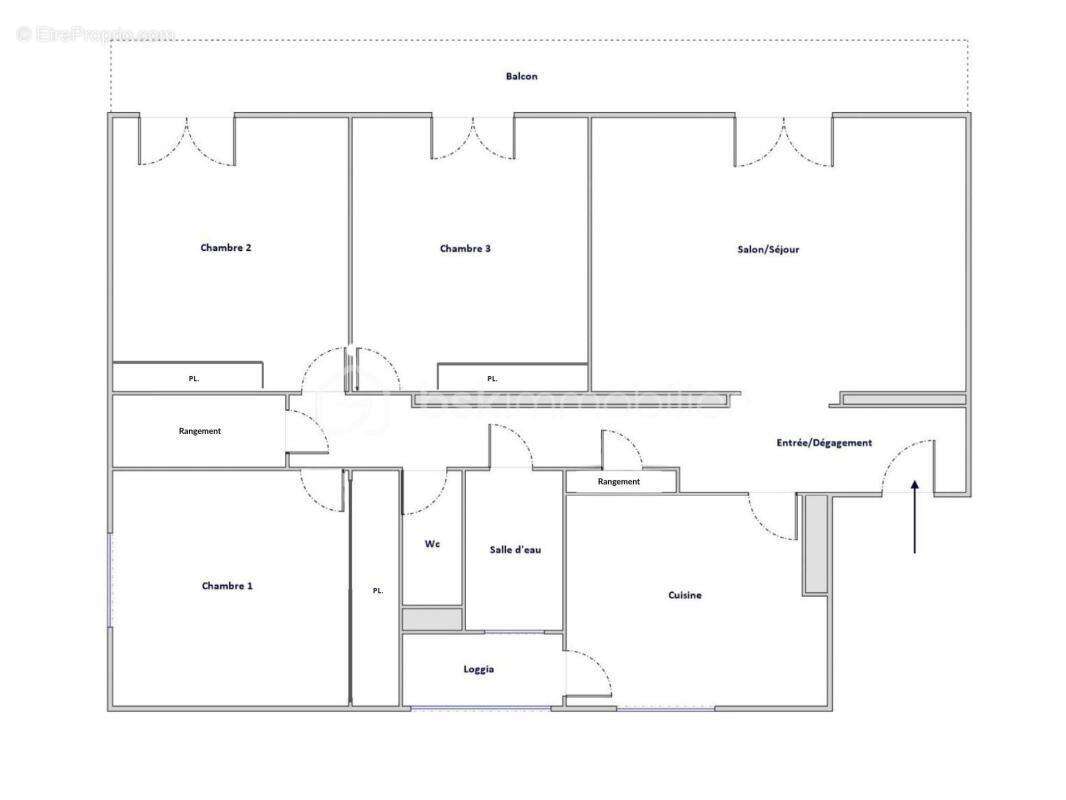 Appartement à NEUVILLE-SUR-SAONE