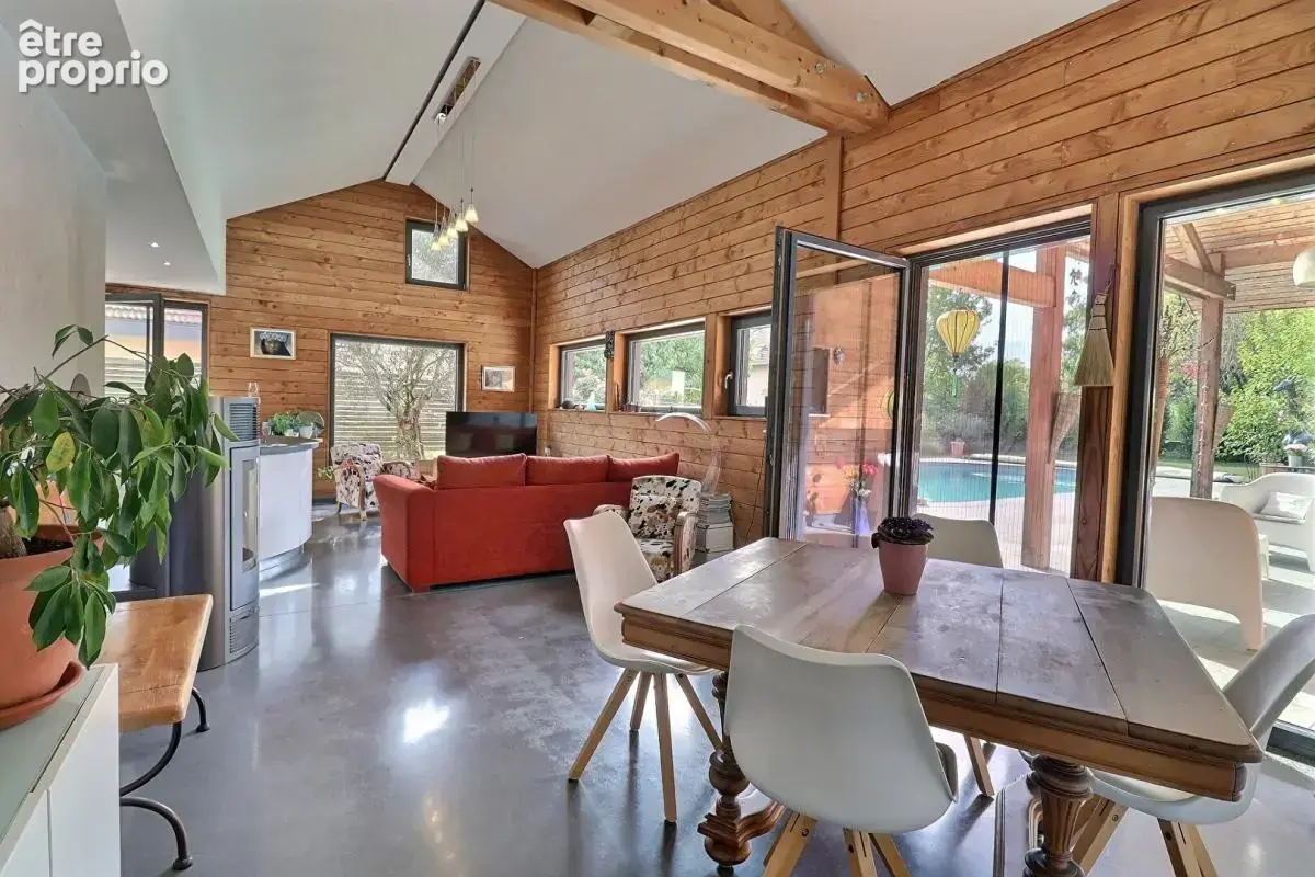 Maison d'architecte bioclimatique 5P 122 m² avec piscine et dépendances à SAINTE-MARIE-D'ALLOIX (38660) - photo 8