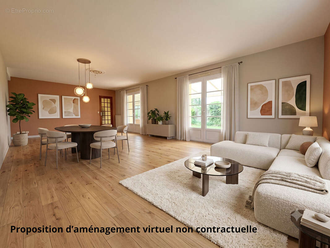 Bouguenais les couets maison 109 m2 , 3 chambres , terrain 490 m² - photo 3