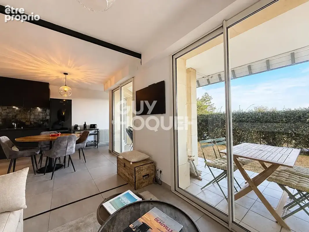 Tourgeville plage - appartement 2/3 pieces en rez de jardin face mer - photo 3