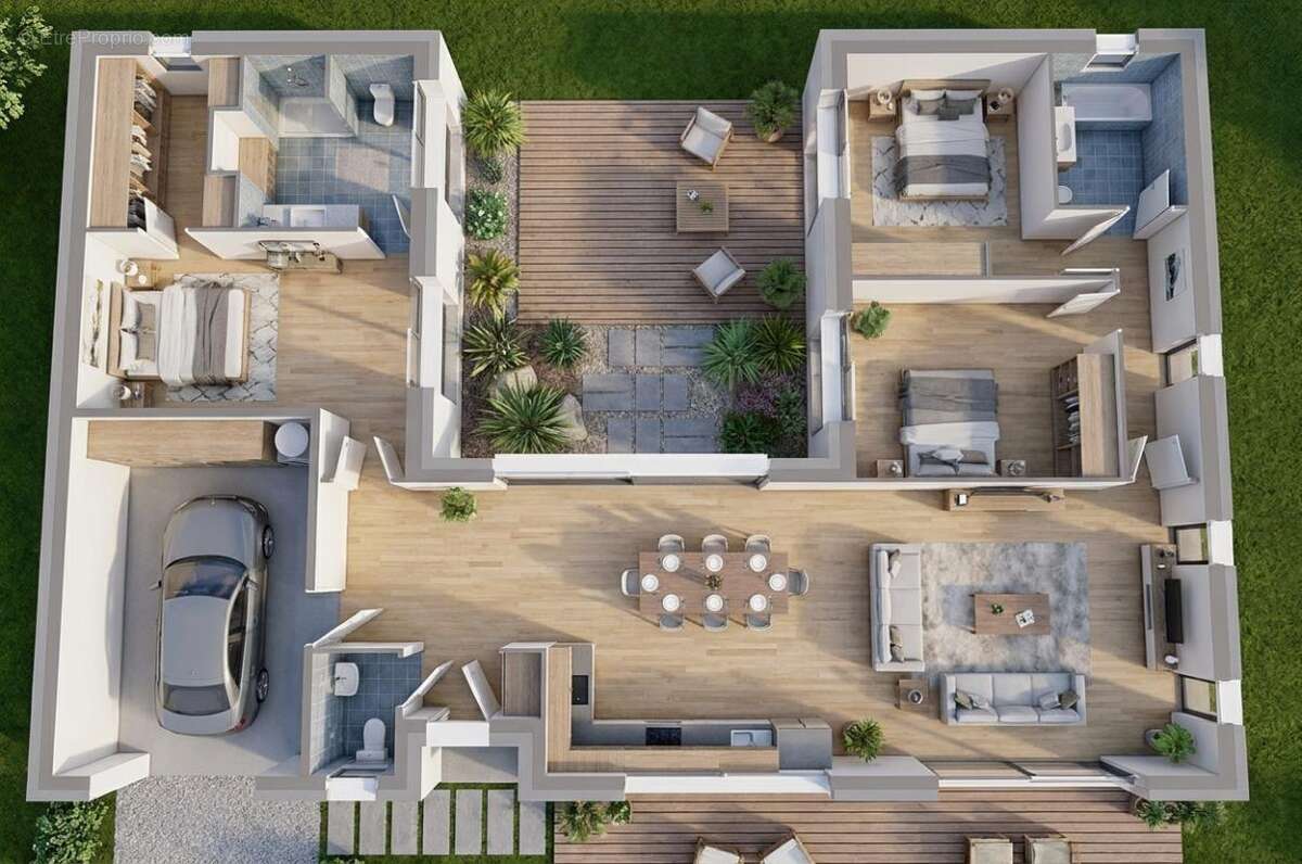 Terrain - Viabilisé - 700m² - photo 10