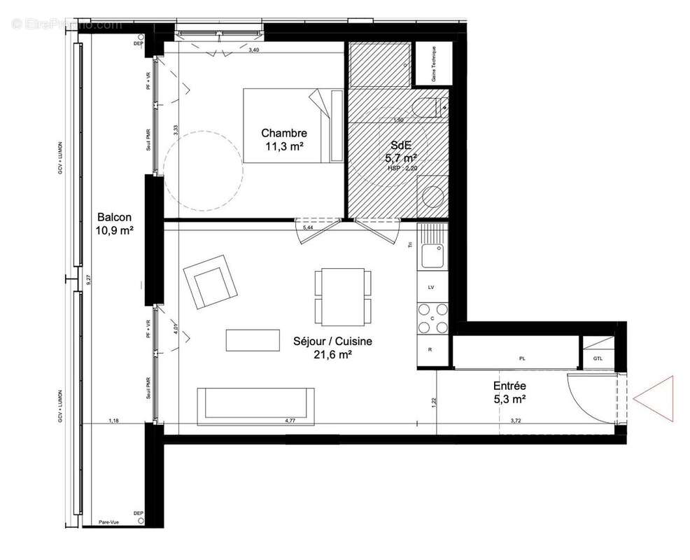 Appartement à SAINT-DENIS