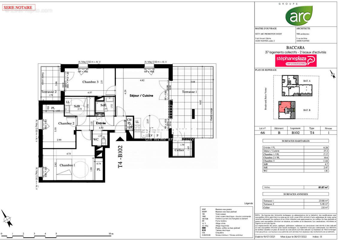 Plan - Appartement à NANTES