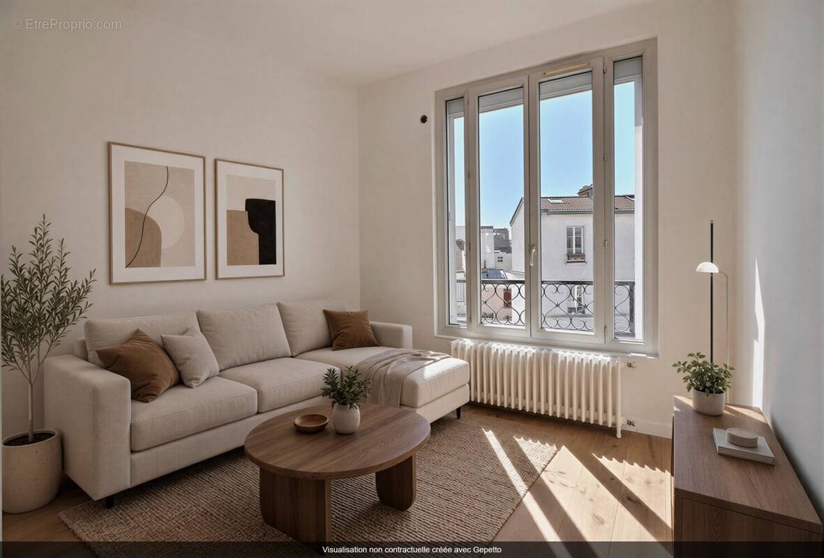 scandinave-living_room-gepetto (1) - Appartement à LES LILAS