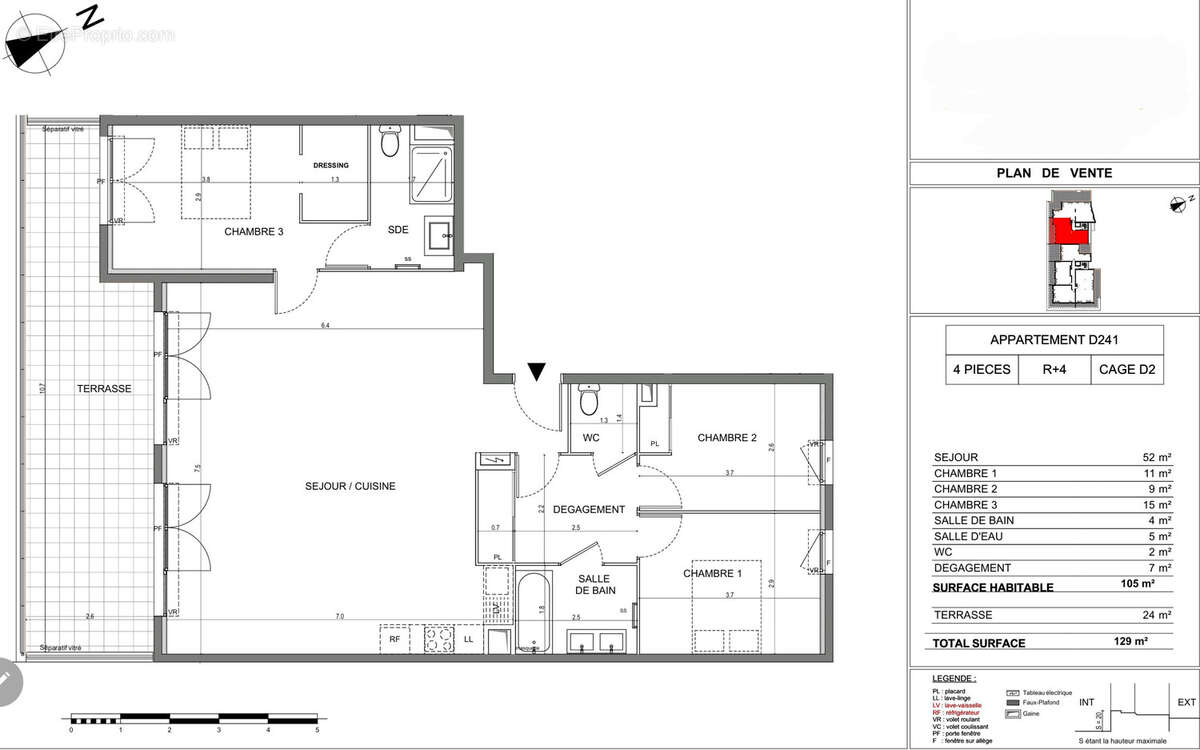 Appartement à VALLAURIS
