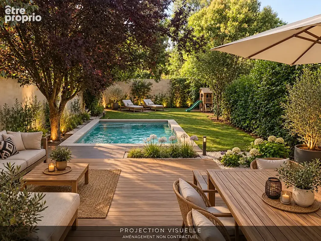 BAS CENON - Echoppe en pierre 3 pièces de 85 m² avec jardin de 294m² - photo 6