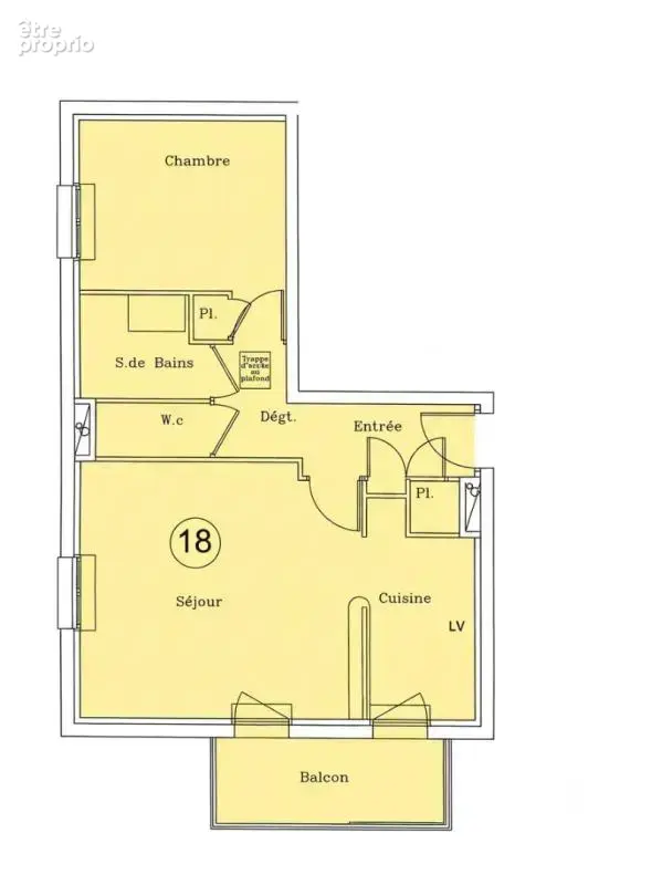 Appartement  2 pièce(s) 47.5 m2 - photo 3