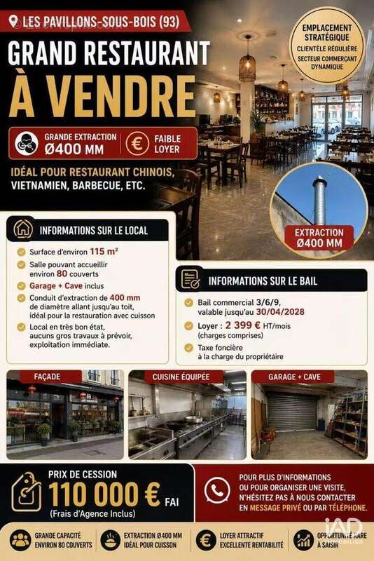 Photo 2 - Commerce à LES PAVILLONS-SOUS-BOIS