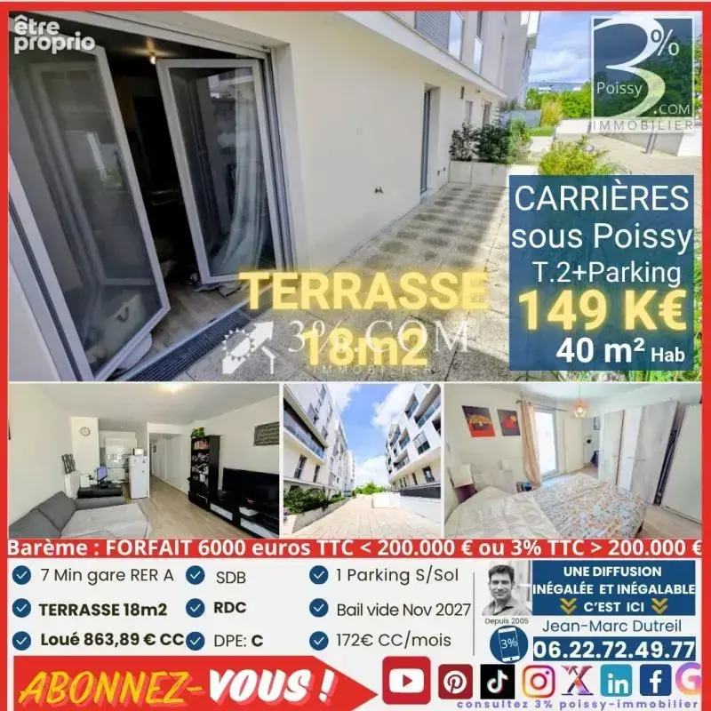 Appartement à CARRIERES-SOUS-POISSY