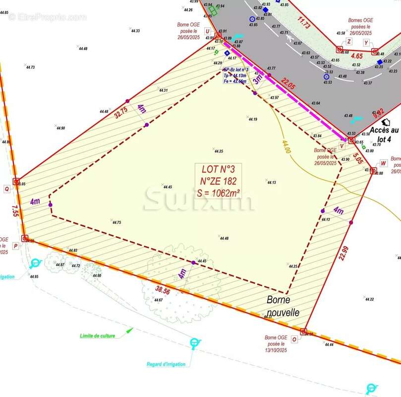 Terrain à SAINT-PALAIS