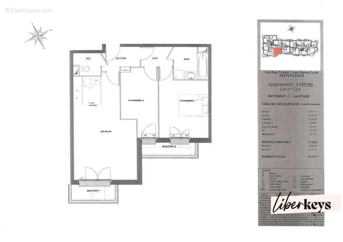 Appartement à PLAISIR