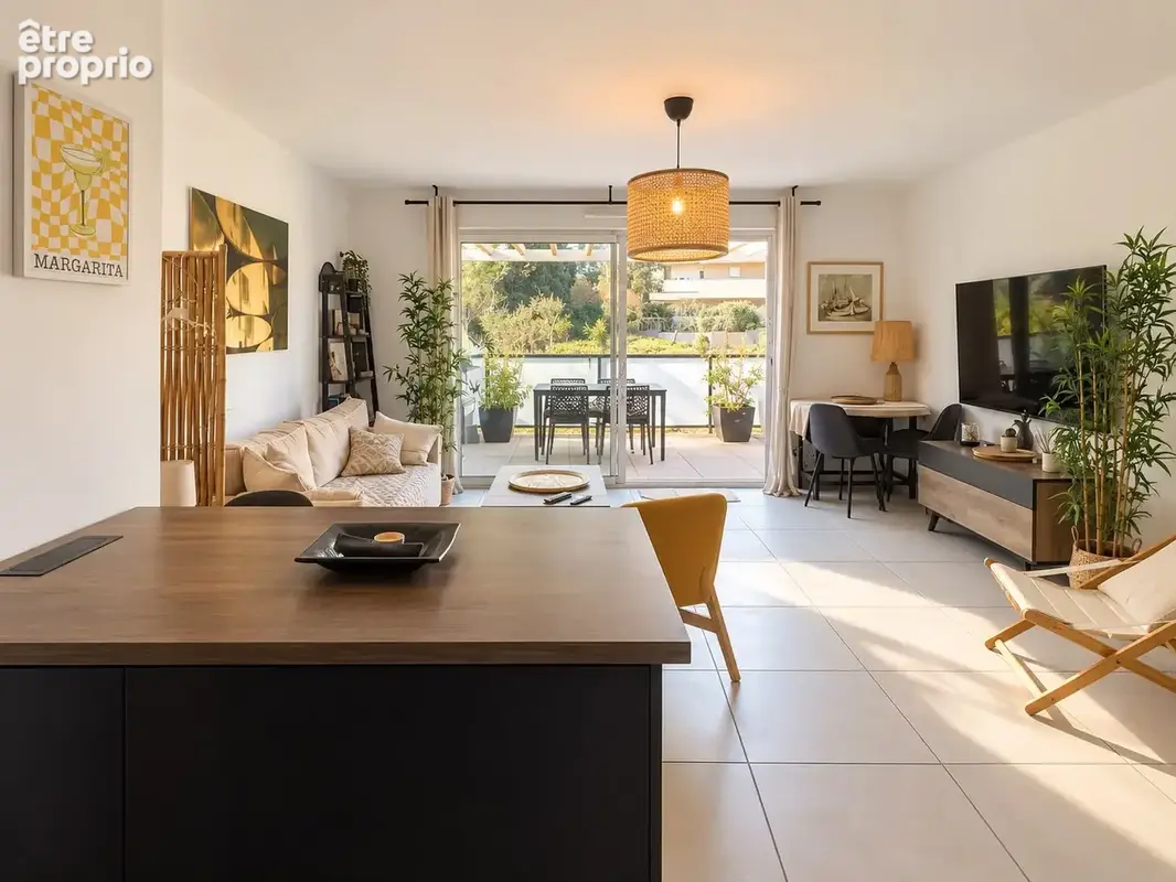 Cap brun t4 de 92 m2 avec terrasse, garage et parking - photo 8