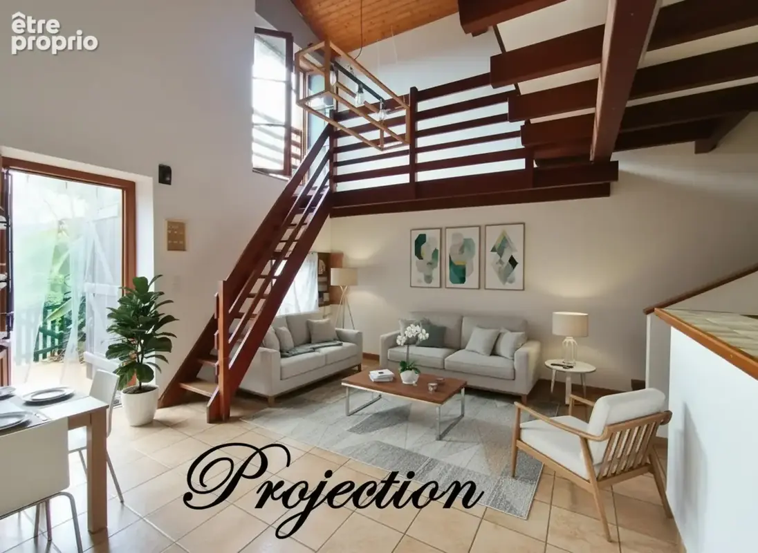 Maison de charme à 50 m du Lot avec mezzanine et terrasse - photo 3