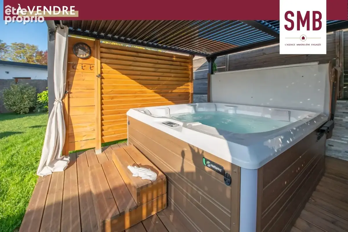 T4 en rez-de-jardin 79 m² rénové  Jardin 200 m², jacuzzi, plein sud  Lons - photo 9
