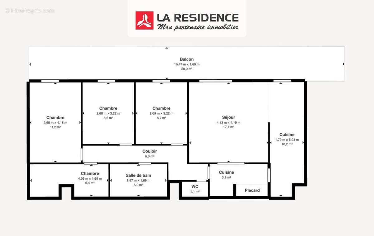 Appartement à LES MUREAUX