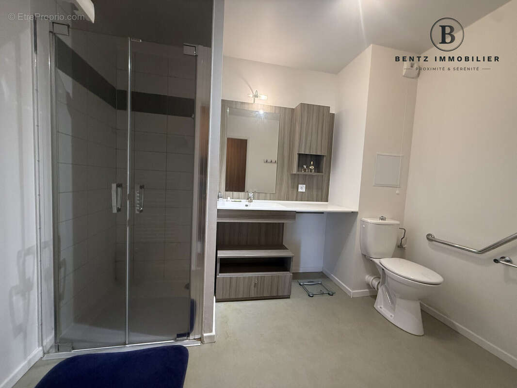 Salle d'eau avec wc - Appartement à OBERHAUSBERGEN