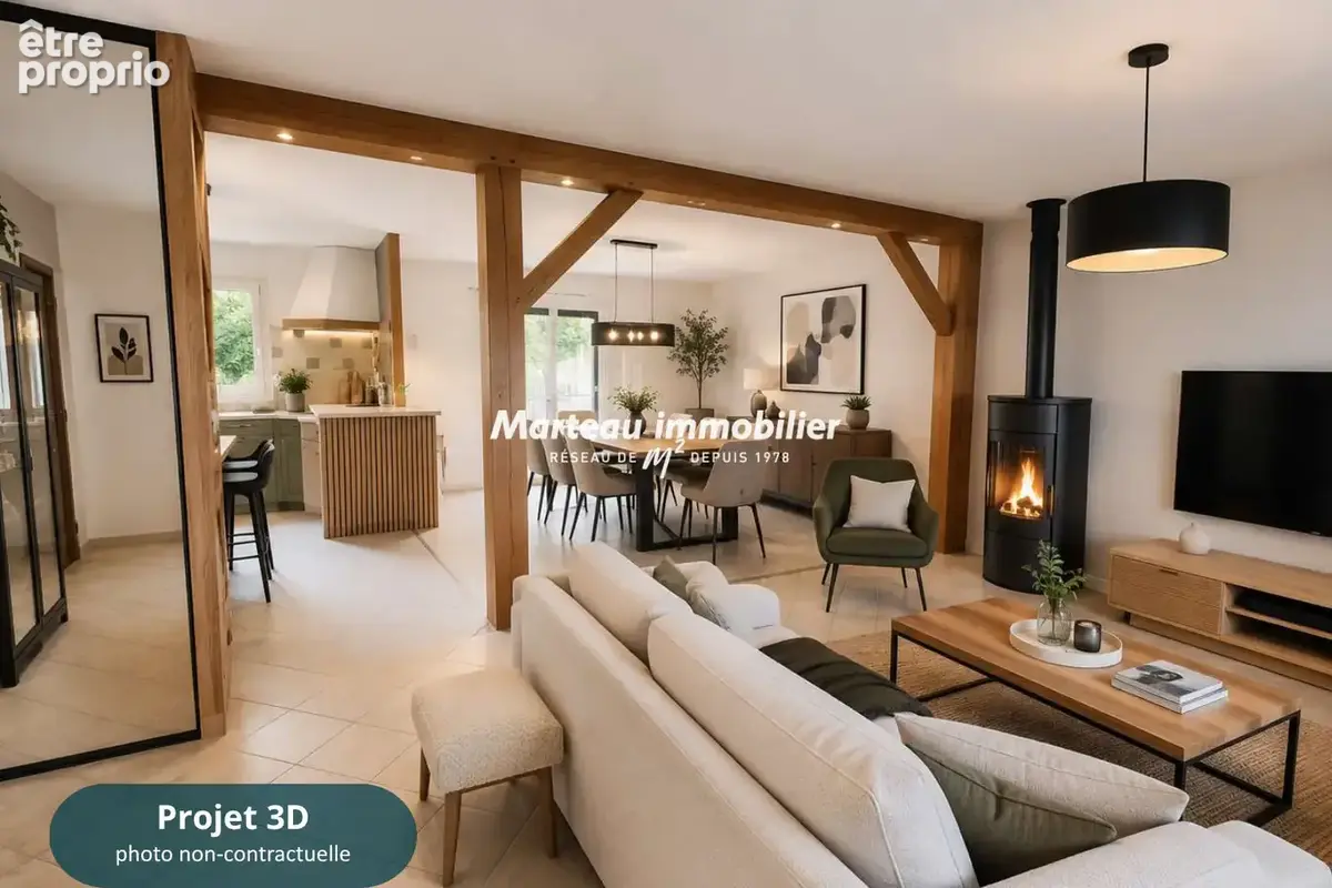 Neuville sur sarthe - maison 5 pièces 83 m2 - exclusivité  label clé d'or - photo 6