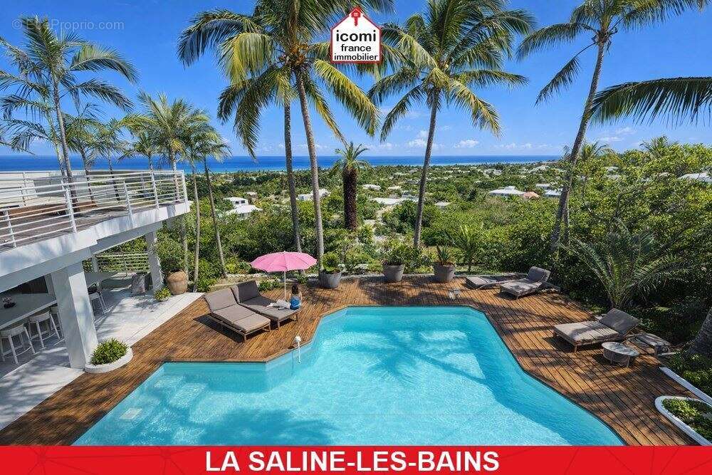 La reunion - la saline-les-bains (97434) - a vendre - villa de 470 m² avec deux studios independants - vue mer panoramique - pre - photo 7