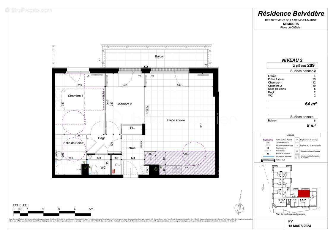 Appartement à NEMOURS