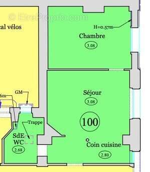 Appartement à PARIS-15E