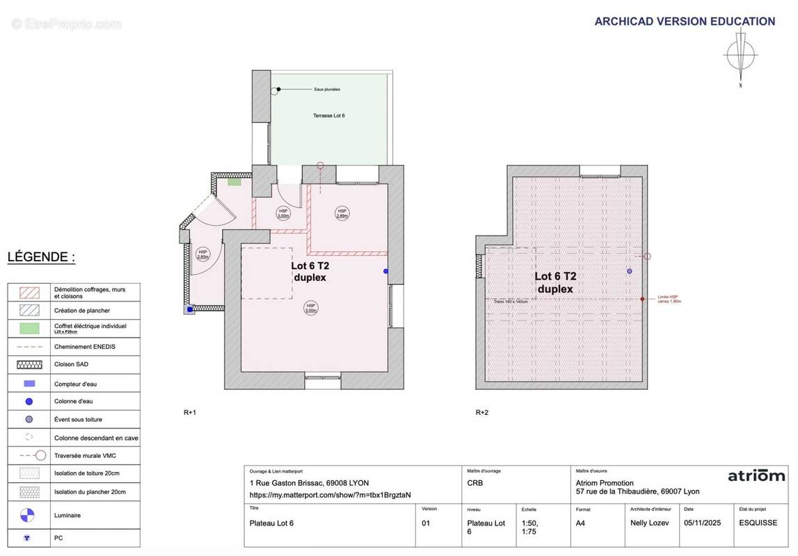 Appartement à LYON-8E