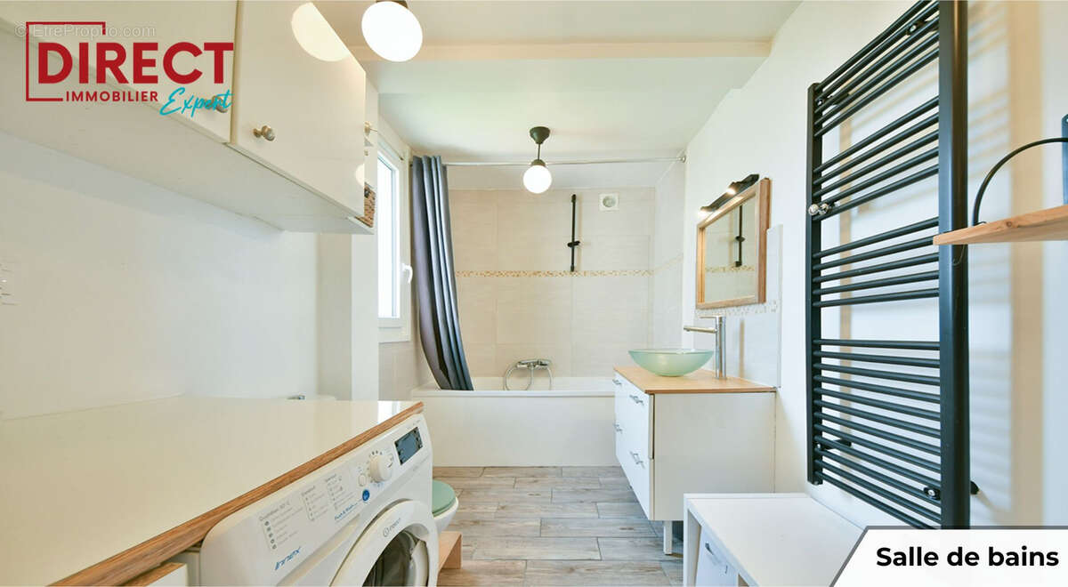 Centre ville : app 2/3p en dernier etage traversant + jardin de 50m2 + balcon + cave - photo 9