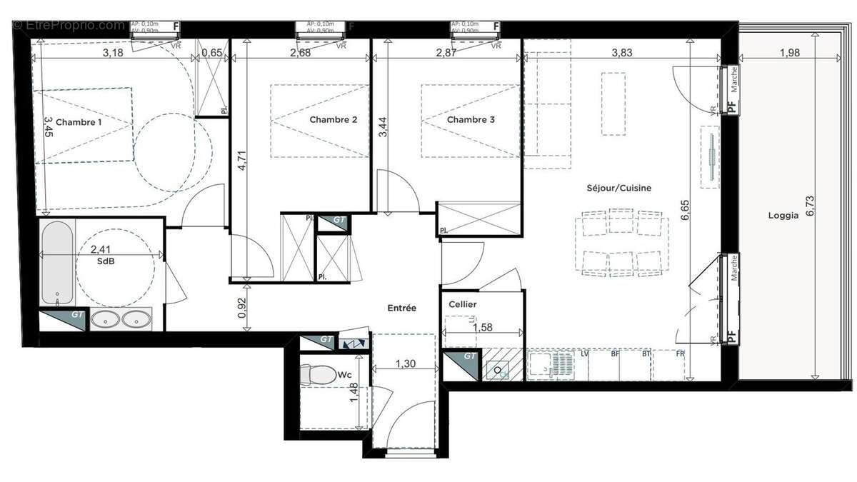 Appartement à FLOIRAC