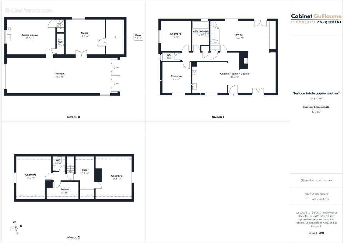 Pavillon 115m² 4 chambres terrain 1 402m² Magny-le-Désert - photo 26