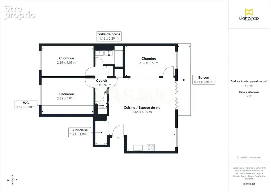 Vente Appartement 4 pièces de 68m² - 92210 Saint-Cloud - photo 17