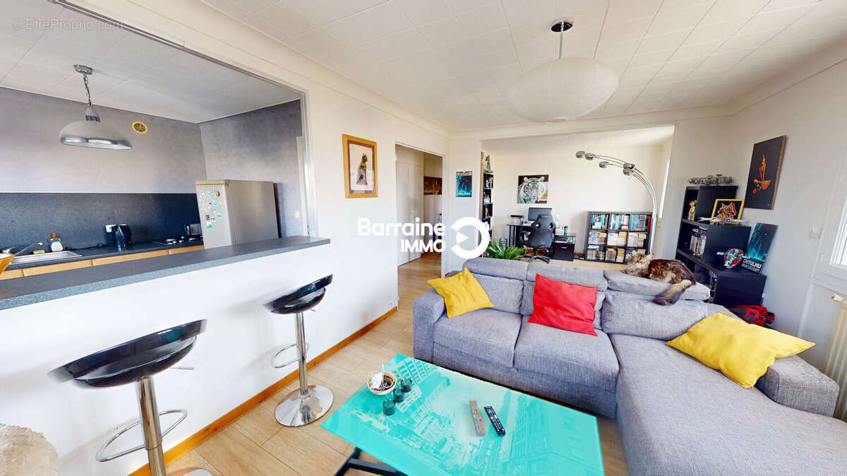 A vendre brest saint-martin appartement t3 3 63m²  sejour double 1 chambre - photo 11