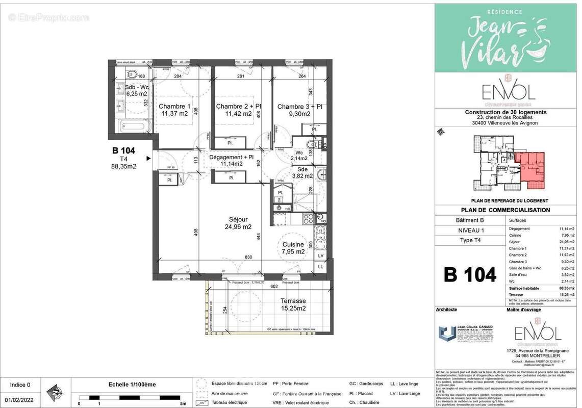Appartement à VILLENEUVE-LES-AVIGNON