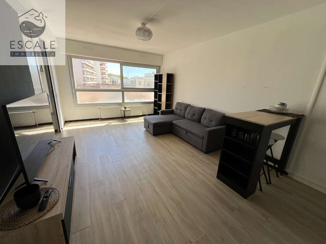 Vente type 2 + cave quartier méditerranée a montpellier centre - photo 2