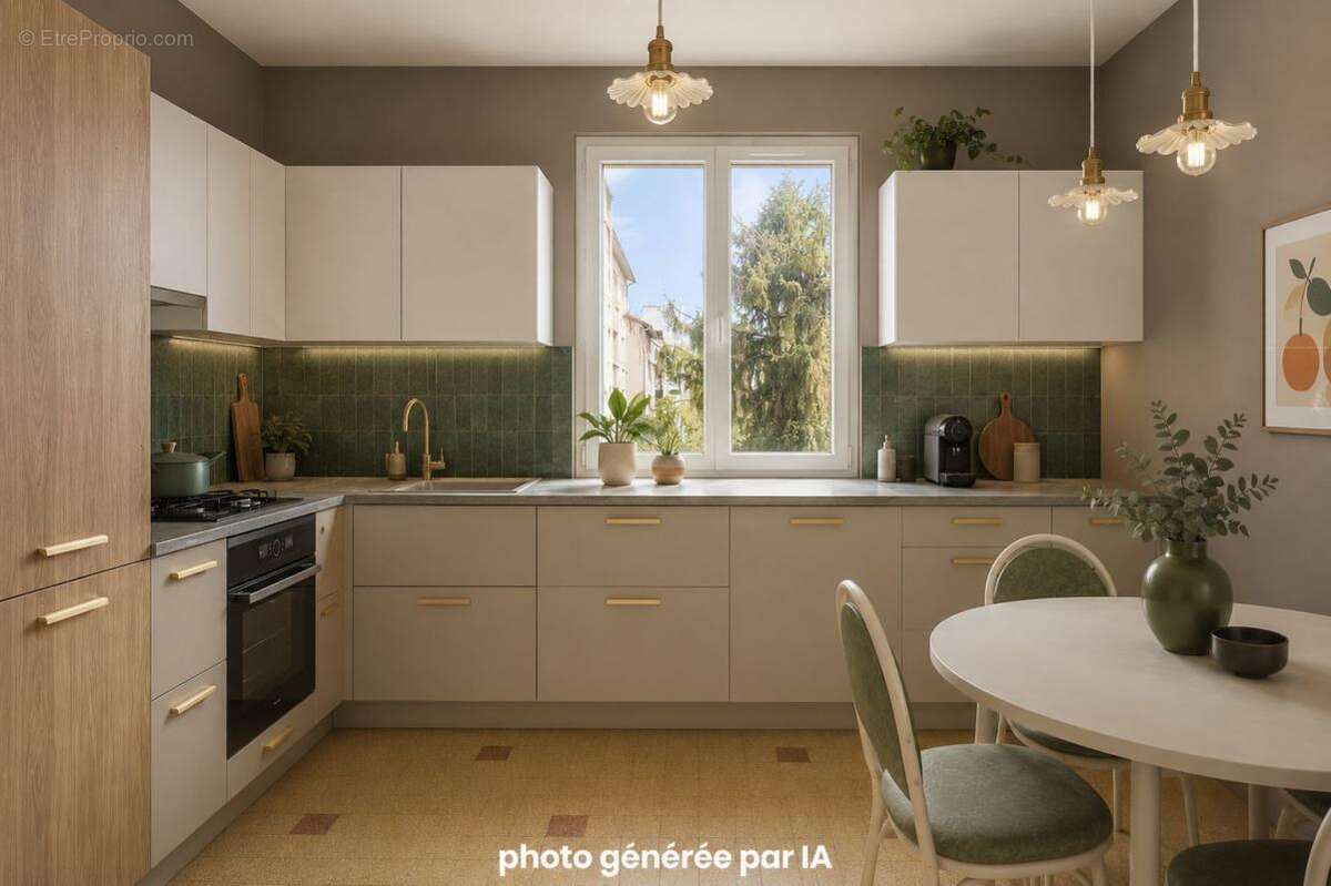 LYON 3 / FERRANDIERE - PART DIEU EST - Lumineux T3 traversant de 79 m² transformable en T4 - photo 4