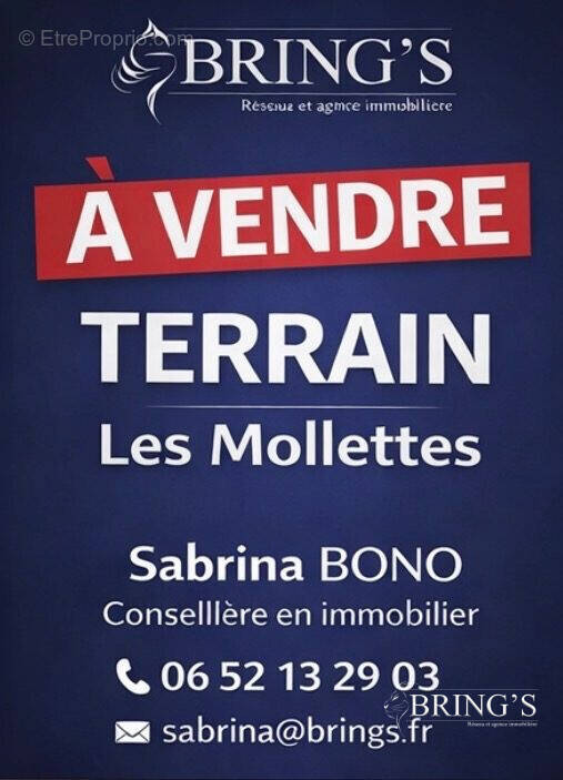 Terrain à LES MOLLETTES