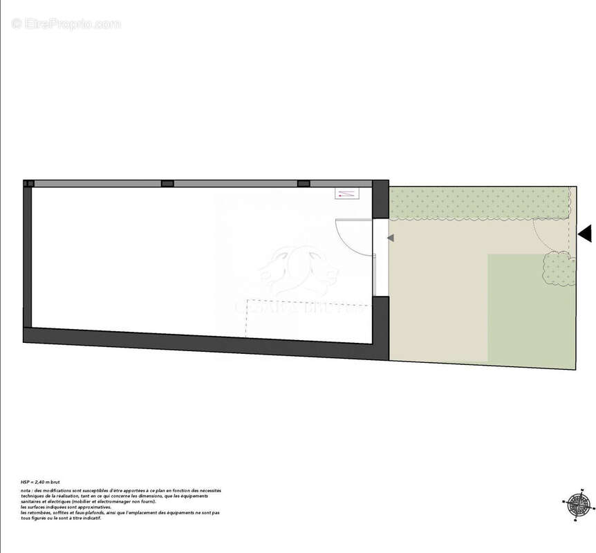 Plan RDJ - Appartement à TASSIN-LA-DEMI-LUNE