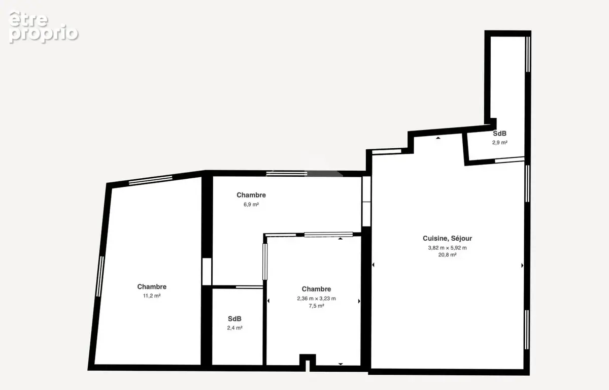 Appartement 52m² à paris 17e arrondissement - photo 13