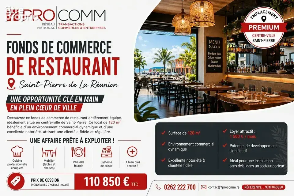 Commerce à SAINT-PIERRE