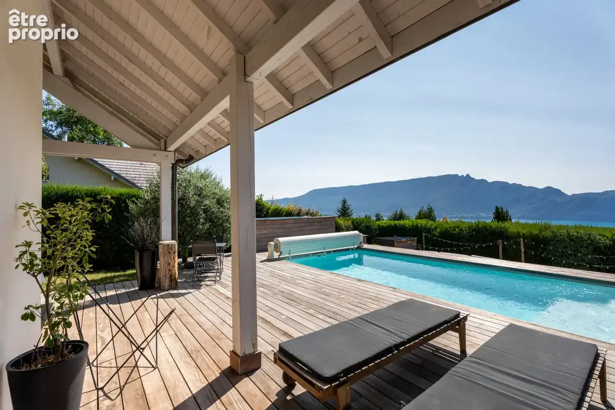 Hauteurs AIX LES BAINS - Villa familiale : panoramique sur le lac - piscine et jardin - photo 6