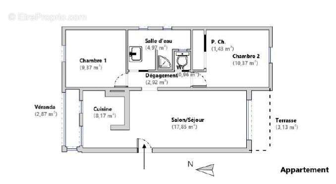 Appartement à VILLENEUVE-LOUBET