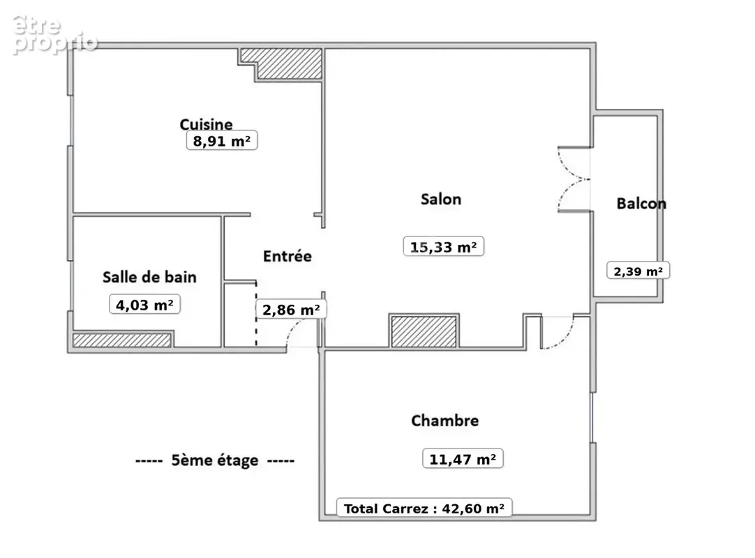 CREUTZWALD ? Appartement F2 rénové, dernier étage avec balcon et cave - photo 12