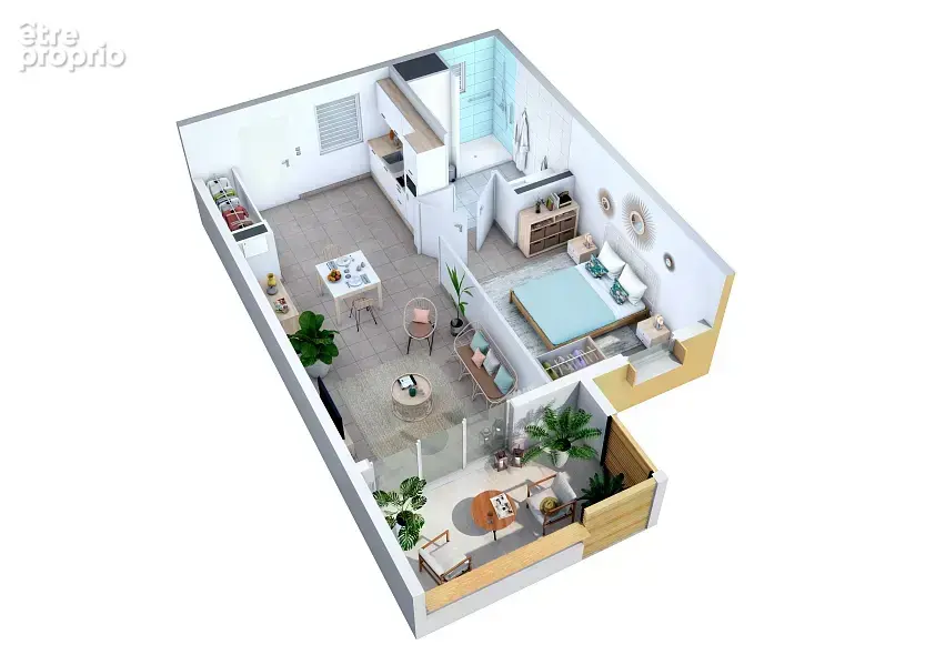 Appartement T1 neuf pour résidence principale en résidence seniors au Tampon à La Réunion - photo 6