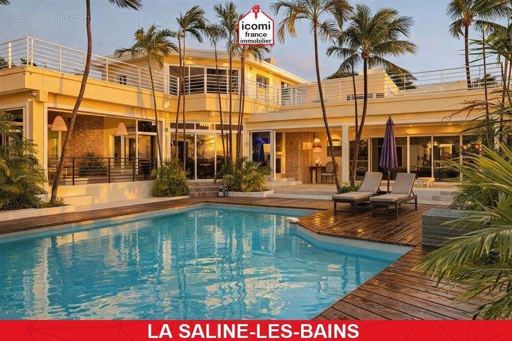 La reunion - la saline-les-bains (97434) - a vendre - villa de 470 m² avec deux studios independants - vue mer panoramique - pre - photo 5