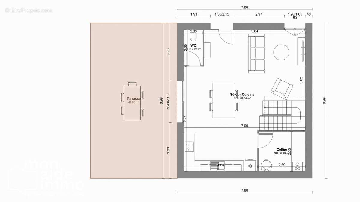 Appartement à SAINT-QUENTIN-DE-BARON