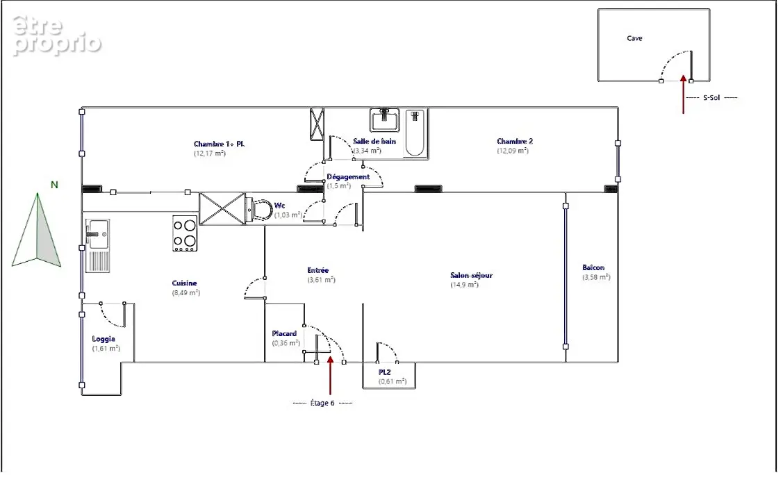 Appartement Marseille 3 pièces 58,10m² -  LA MAZENODE 13011 - photo 15